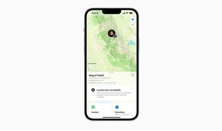 库尔勒苹果14维修分享iPhone14系列中 FindMy功能通过卫星分享位置方法教程 